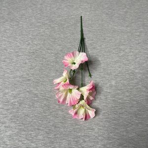 Artificial Faux Pink and Yellow Paper Flowers Floral Arrangement